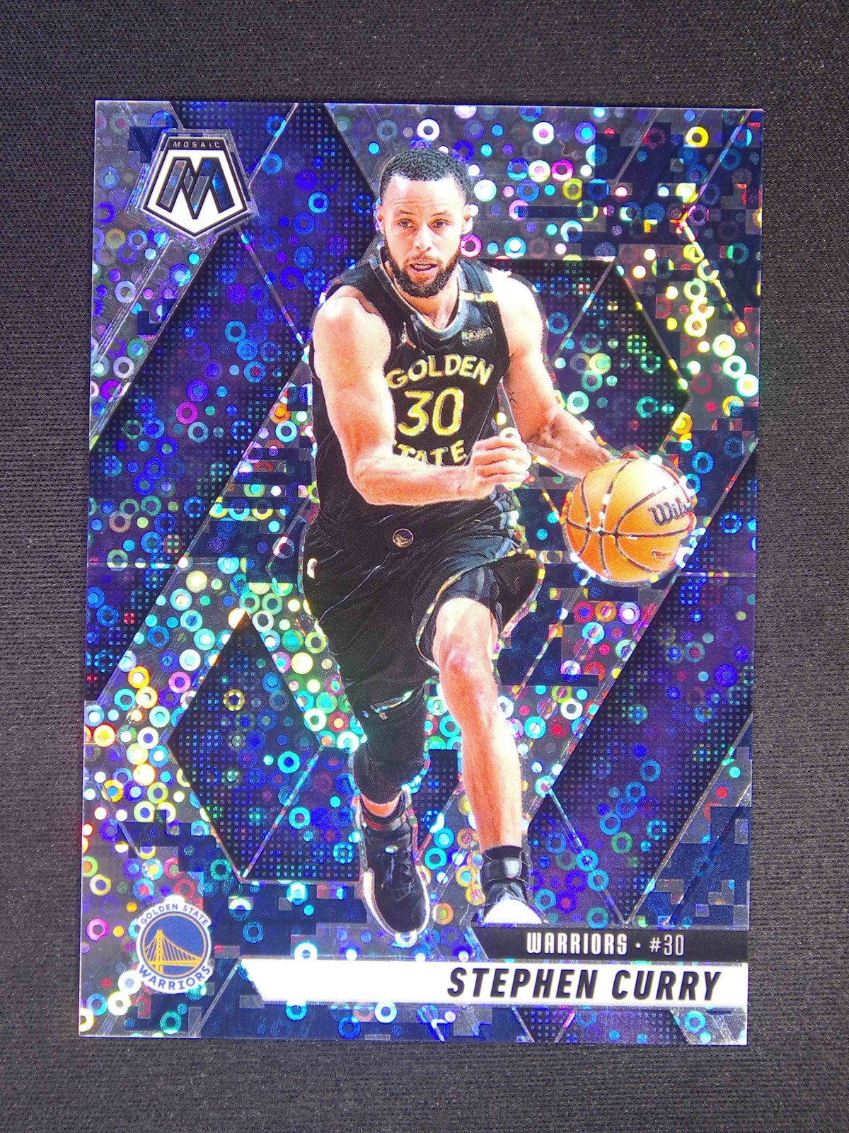 Stephen Curry 2024 Mosaic #163 Fast Break Blue Camo /35 Price