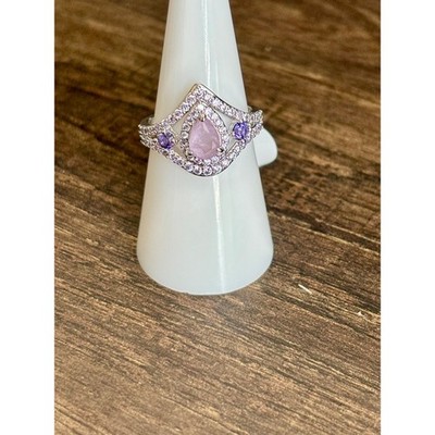 Bomb Party RBP7590 The Wow Factor LC Purple Kunzite Fused w/ Genuine Quartz Sz7