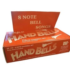 Kidsplay 8-Note Handbell Set (RB108) with Song Sheet Book Rhythm Band Instrument