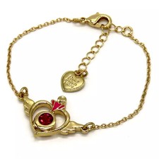 Sailor Moon Crisis Moon Compact Store Original Armband Gold mit Strass