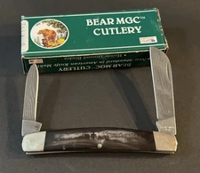 🔥 Old Stock Bear MGC Cutlery  Buffalo Horn Half Congress Pocket  Knife