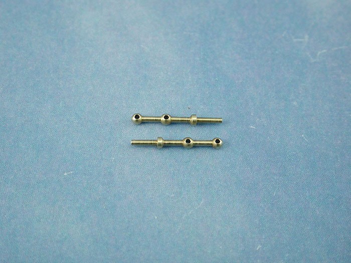 Caldercraft Model boat 2 Hole Brass Rail Stanchion Ball Type 10mm 66210 pk 10