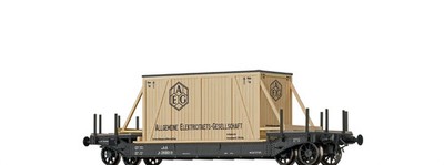 Brawa 47916, Tiefladewagen AEG, k.k.St.B., Neu & OVP, H0