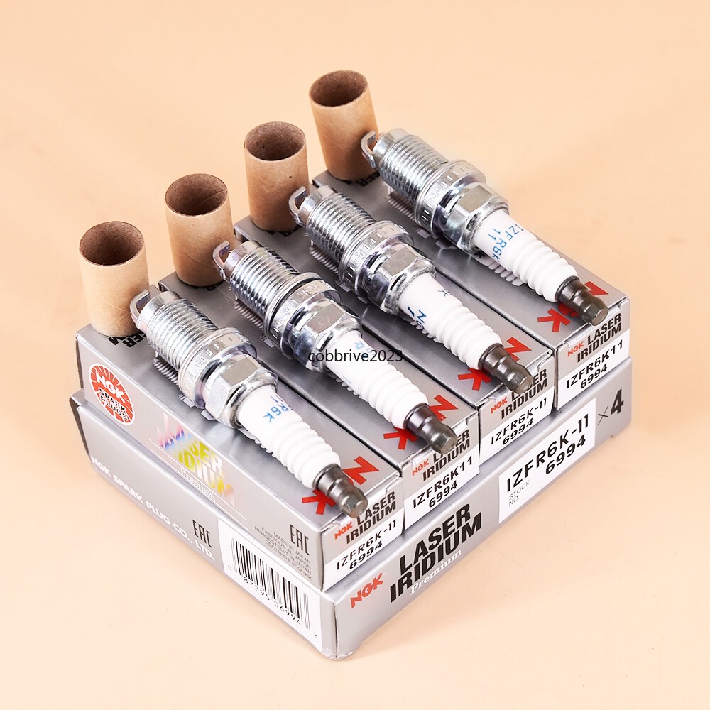 4x NGK 6994 IZFR6K11 Laser Iridium Spark Plugs For Acura Honda Accord Civic CRV