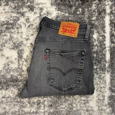 LEVIS 512 Herren Jeans Hose W36 L32 Slim Stretch Grau