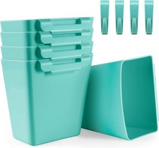5 Pack Hanging Cup Holders, Multipurpose Rolling Cart Accessories Utility Cart