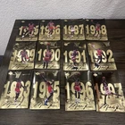1998 Michael Jordan Upper Deck Jumbo Gold Foil Cards Set Of 12
