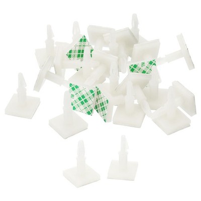 24Pcs Sticky PCB Spacer 0.43'' Supporting Height Adhesive Standoffs White