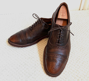 Allen Edmonds Strandmok Mens Size 11.5 E Cap-Toe Oxfords Dianite Rubber Sole