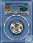 1950-S Washington Quarter PCGS MS67 w/CAC - Frost on Satin!!!