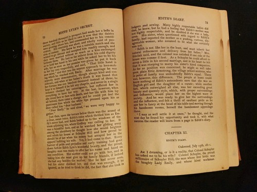 Antique "Edith Lyle's Secret" By Mary J. Holmes Pub. 1900 Hurst & Co Hardcover - Picture 6 of 12