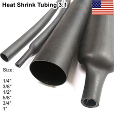 1-20 Feet Heat Shrink Tubing 3:1 Marine Wire Wrap Adhesive Glue Lined Waterproof
