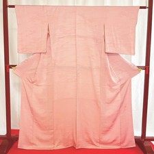 Japanese Kimono 'IROMUJI' Silk/Pink/Vintage/Summer kimono/Length:156cm N0350
