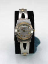 LEI Watch Women Silver Gold Stainless Steel Water Resistant Battery White Quartz