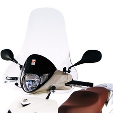 PARABREZZA CUPOLINO SUZUKI SIXTEEN 125 150 2010 TRASPARENTE ISOTTA + STAFFE