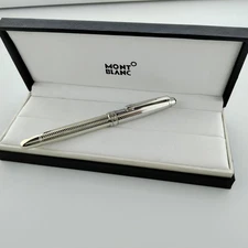 New Montblanc Meisterstuck 163 Silver Classique Rollerball Pen With Refill US