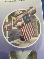 RUFFIN - All American U.S.A. Banner Flag Set - 150D Nylon -2.5' x 4' - Rough Tex