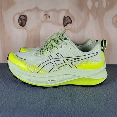 Asics Mens Trabuco Max 3 Mens 7.5 NEW Running 1011B800-300 Matcha Neon Yellow