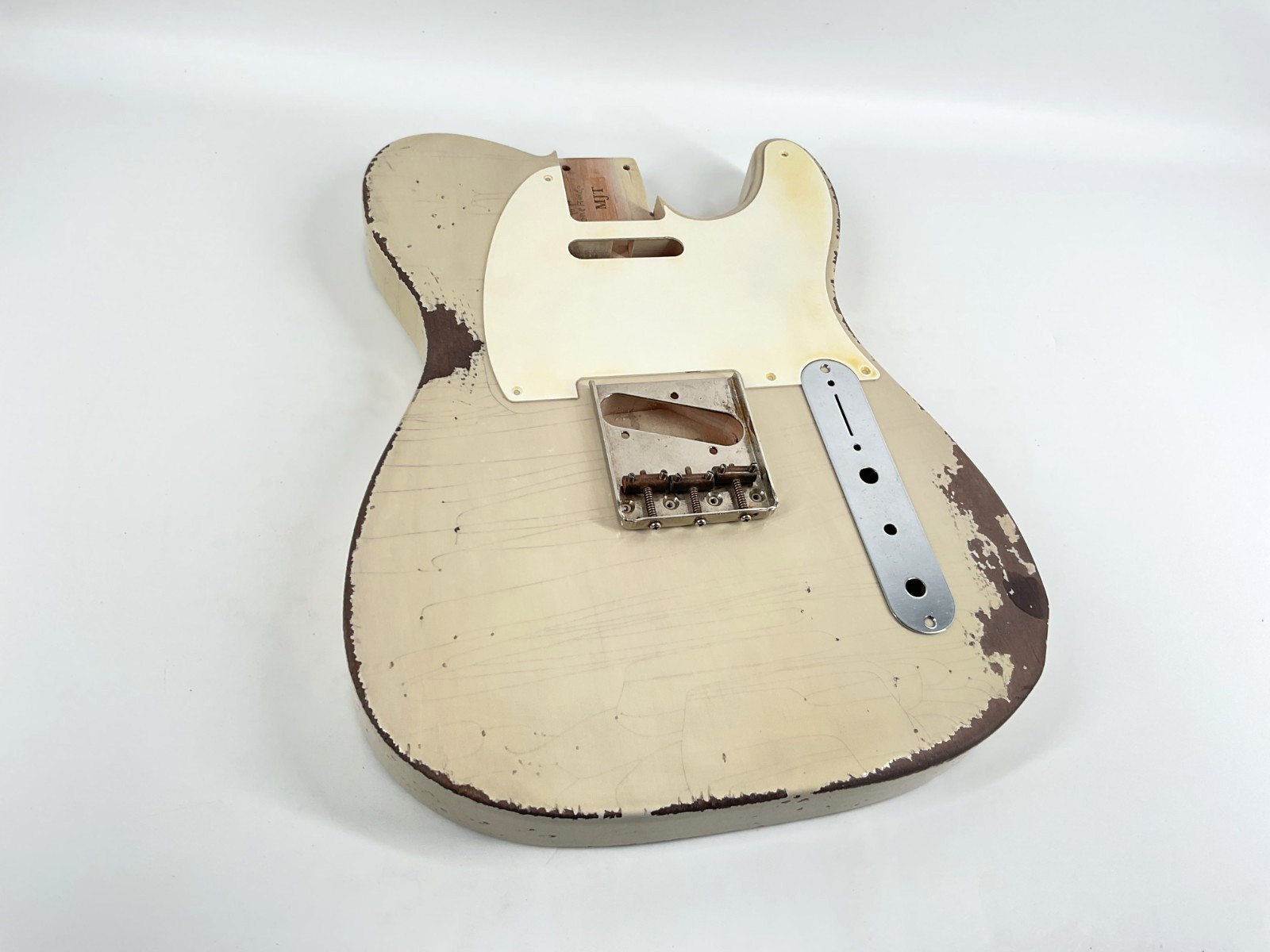 MJT OfficialCustom Vintage Aged Nitro Guitar Body Mark Jenny VTT 1pc Alder Blond