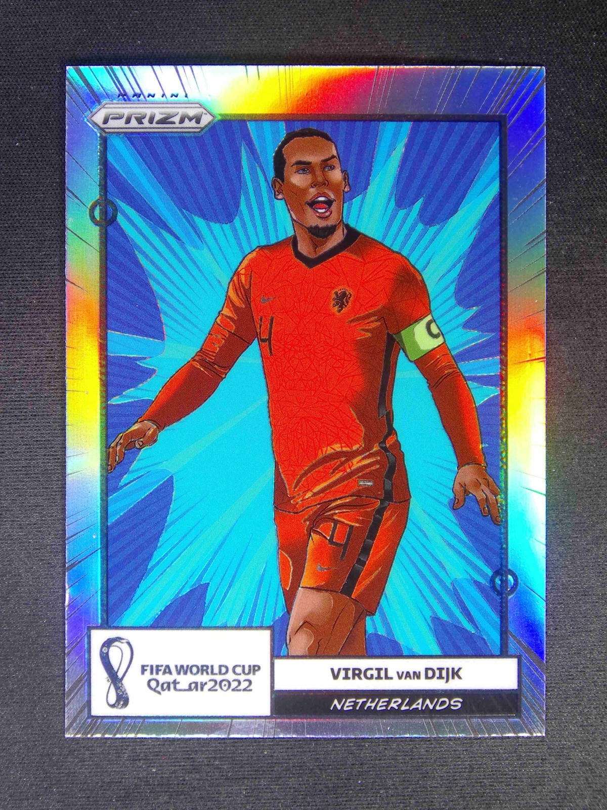 2022 Panini Prizm World Cup Virgil van Dijk #14 Netherlands Manga SSP