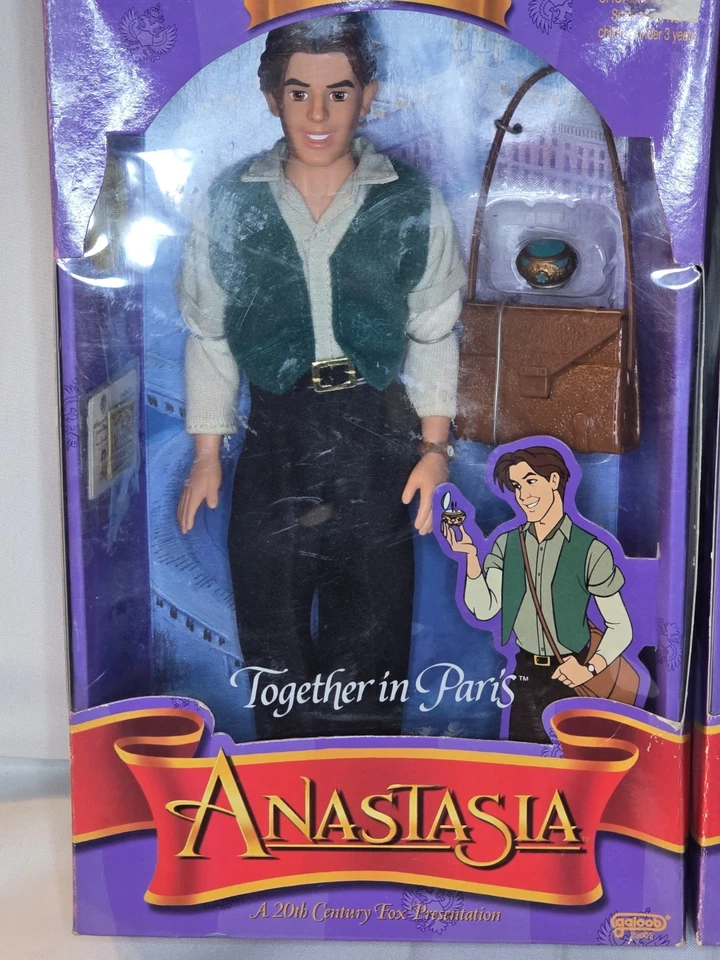 "Muñecas Anta y Dimitri 1997 Galoob Anastasia Together In Paris 12"" película animada" Foto 2 de 4