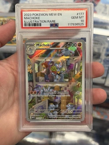 Machoke 177/165 Scarlet & Violet 151 Illustration Rare Holo PSA 10 English