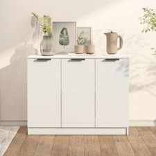 Sideboard Side Cabinet Storage Cupboard Buffet Highboard Engineered Wood Vidaxl