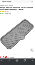 Vassoio spugna sapone drenante bagno cucina silicone 15 pezzi