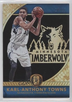 2016-17 Panini Gold Standard Black 10/15 Karl-Anthony Towns #145 w5c