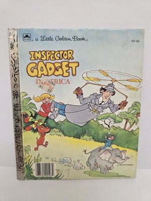 A Little Golden Book Inspector Gadget in Africa 1984 Vintage - Preowned