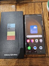 Samsung Galaxy S23 Ultra 256GB - unlocked - black - working - see description. 
