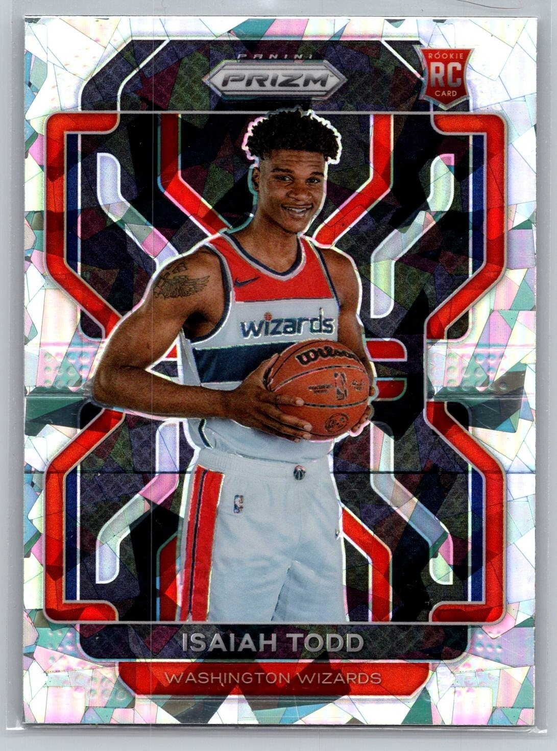 2021 Panini Prizm Isaiah Todd #299 Ice Prizm Rookie Washington Wizards