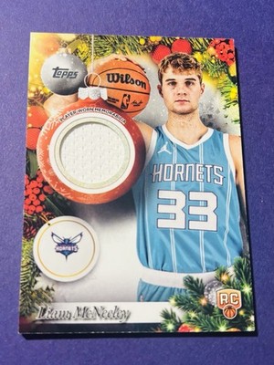 2025-26 Liam McNeeley Topps Holiday Relic Patch Charlotte Hornets 