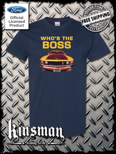 Ford Boss 302 Mustang Who's The Boss T-Shirt - Official Licensed Product - Picture 4 of 20