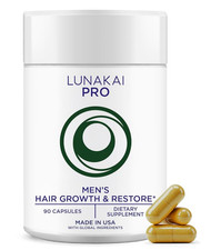USA Made Hair Vitamins for Men - 19 Nutrient with Marine Collagen, Saw Palmetto