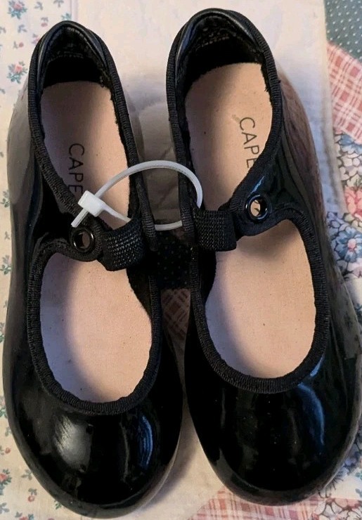 Capezio Little Girl's Size 8 W Black Tap Shoes 
