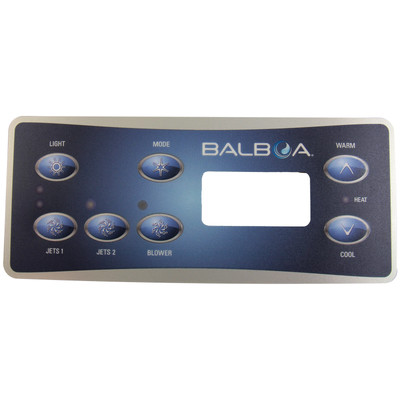 Balboa 11609 Topside Control Panel Overlay, 1/2'' PVC, ML551