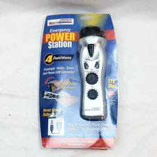 Ready America Emergency Crank Power Station - Flashlight, Radio, Siren, Charger