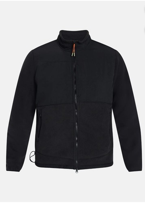 #ad Ozark Trail Mens XL Mixed Media Fleece Jacket Black Zip In 3 in 1 System Liner $18.00