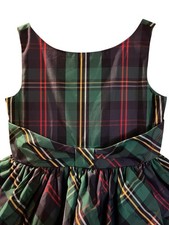 Janie  Jack Tartan Plaid Sleeveless Dress Holiday Christmas Size 7