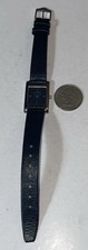 Skagen Denmark 271SSLB Tank ,Steel Collection watch, black leather strap, Works