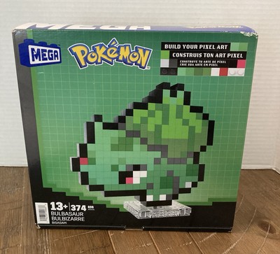 Mega 2023 Pokémon Bulbisaur Build Your Pixel Art Set Brand New Sealed