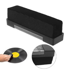 VINYL RECORD CLEANING KIT 3-IN-1 WITH ANTI-STATIC VELVET PAD AND 2 BRUSHES NEW
