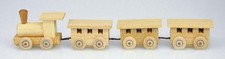 Miniatura Ferroviaria 18 CM Locomotiva Treno Legno NUOVO