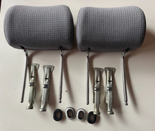 Original Mercedes W201 190 Kopfst&uuml;tzen hinten  fond Grau 1 Serie komplett