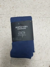 Nwt Simply Vera Womens Plus Live In Heavy Weight  Legging High Rise Navy 2x