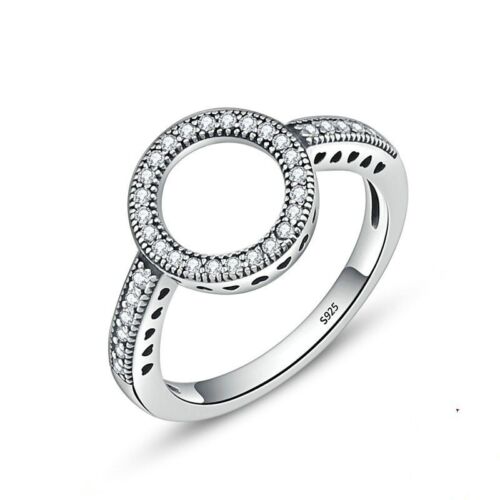 Zircon Inlaid Diamond Men Women Rings Diamond Ring Size 6-13 Filled - Picture 25 of 32