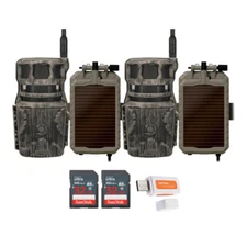 Stealth Cam Revolver 36MP Cellular Trail Camera 2 Pack with Card Reader Bundle