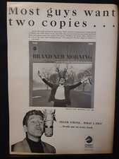 Frank D'Rone Brand New Morning Rare Original Promo Poster Ad Framed!
