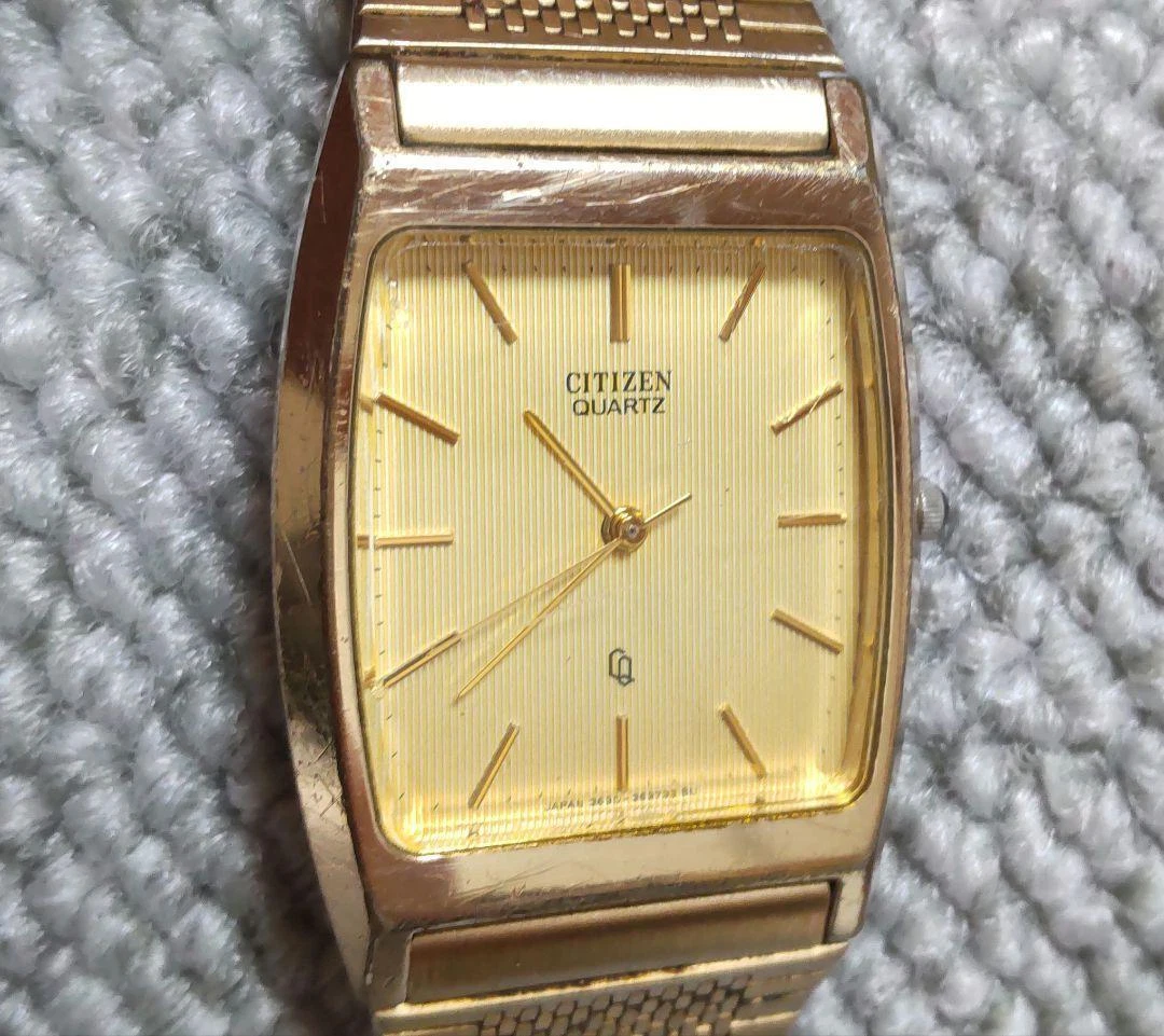 Men's citizen online quartz watch gold